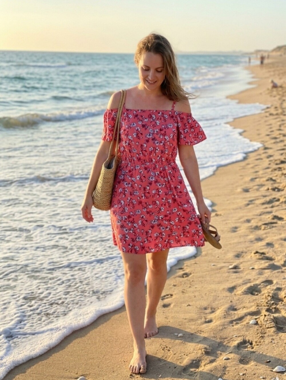 Floral Off-Shoulder Summer Dress